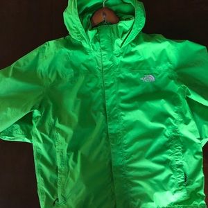 Men’s large green North Face windbreaker